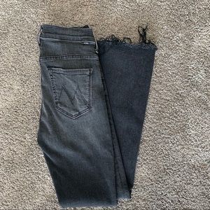 Mother Faded Black Jeans